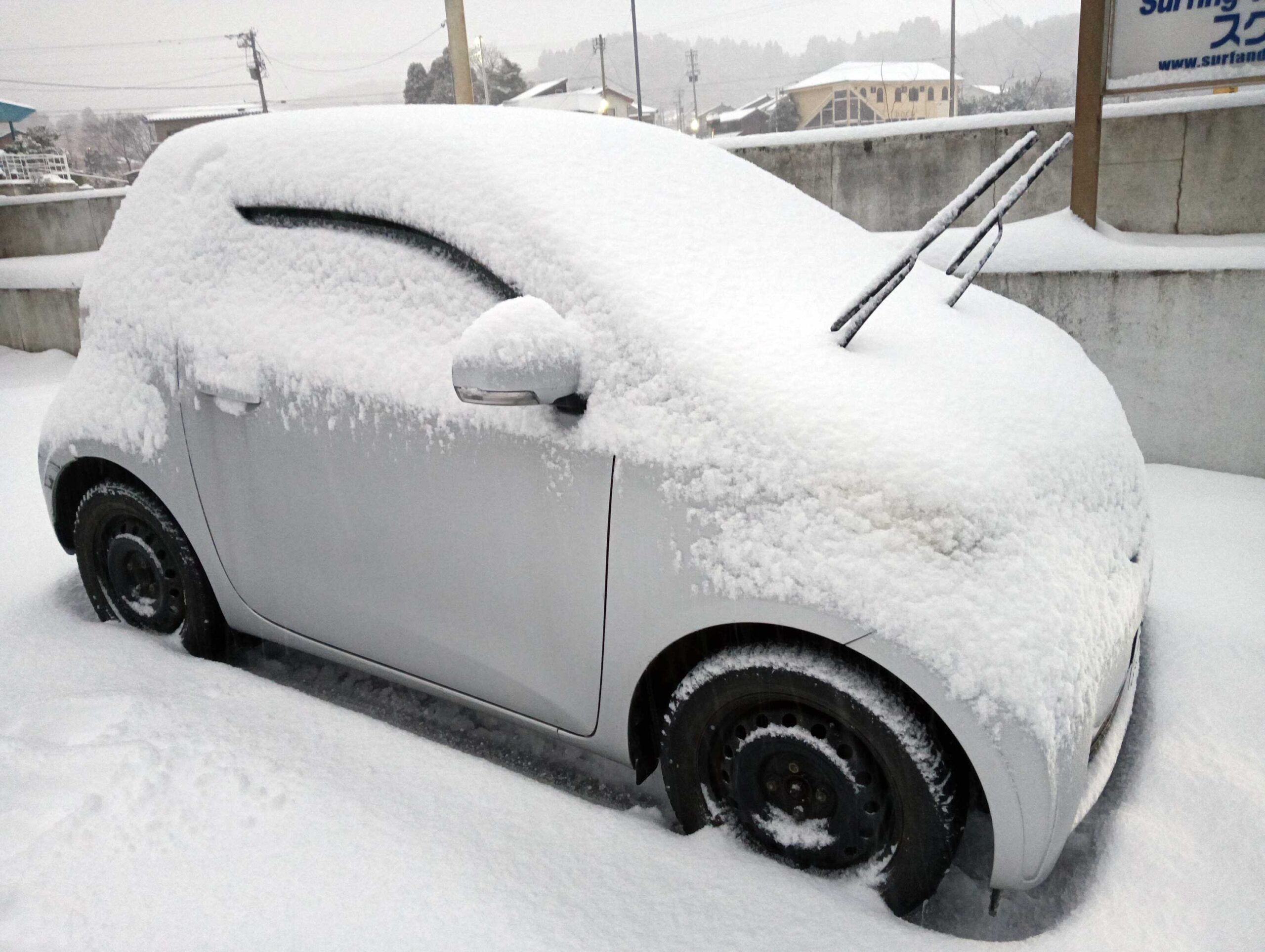 今期最強寒波は、降ったことは降ったけど雪かきが酷いってことはなかった。よかった～